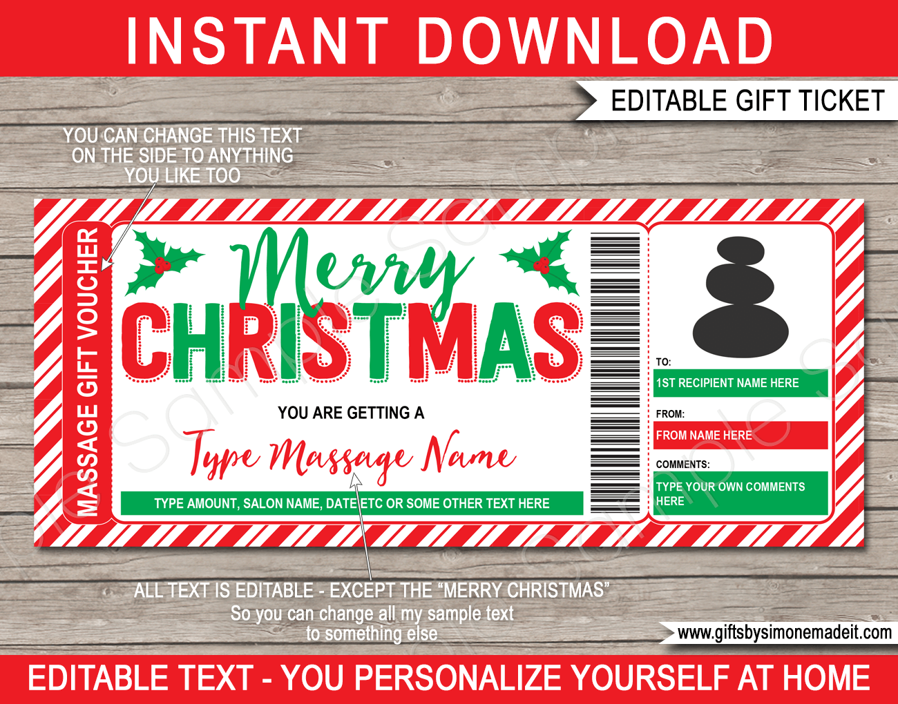 Printable Gift Certificate For Massage