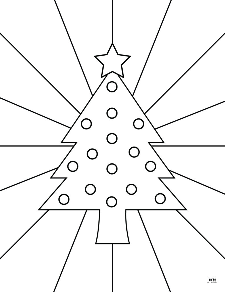 Christmas Tree Coloring Pages Templates 22 FREE Printables Printabulls