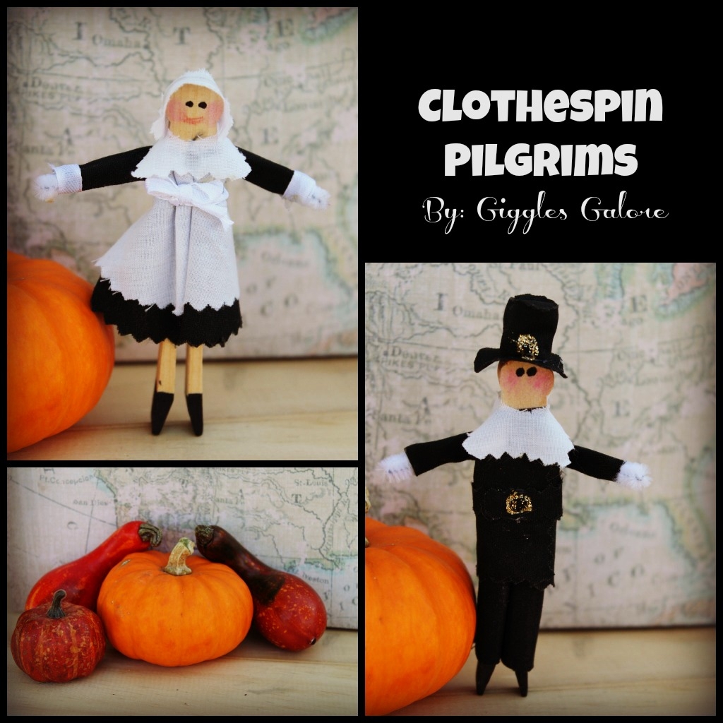 Clothespin Pilgrims Giggles Galore