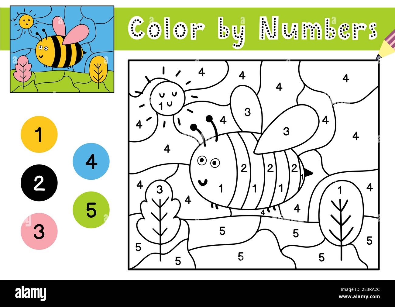 Kids Color By Number Printable