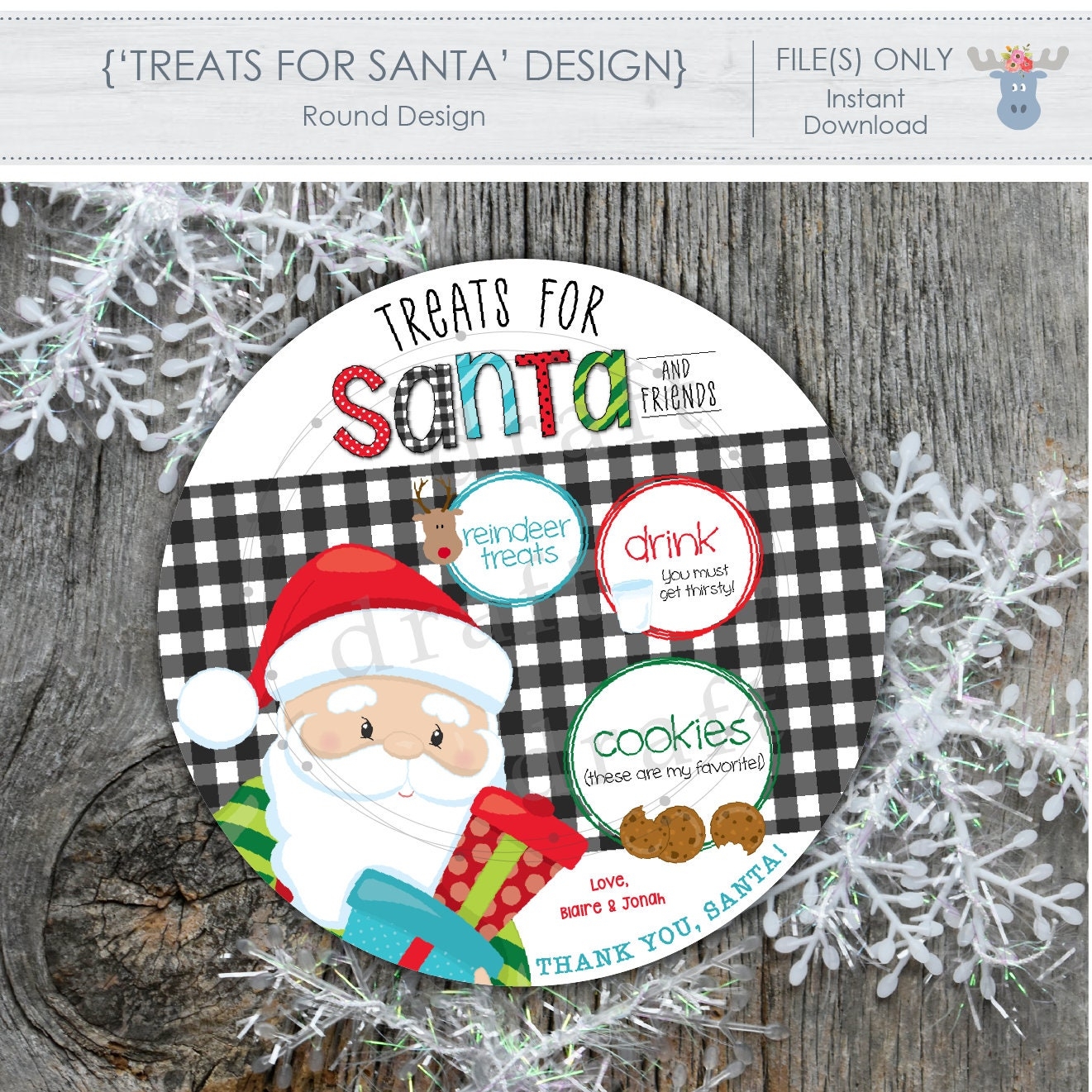 Santa Claus Tray Patterns Printable