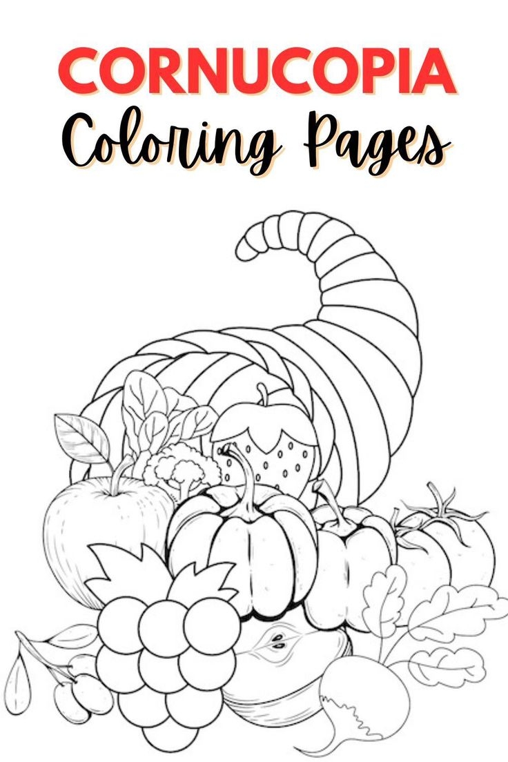 Cornucopia Coloring Pages