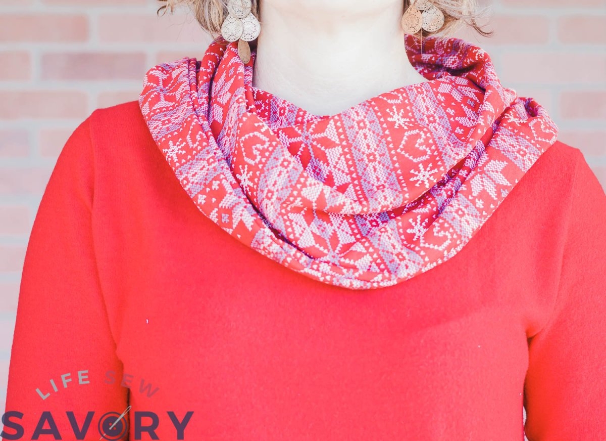 Printable Cowl Collar Pattern