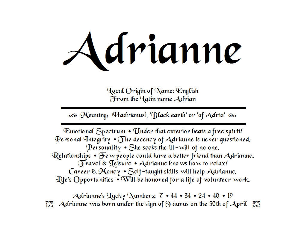Create Personalized Name Meaning Certificate By Personalizednmo Fiverr