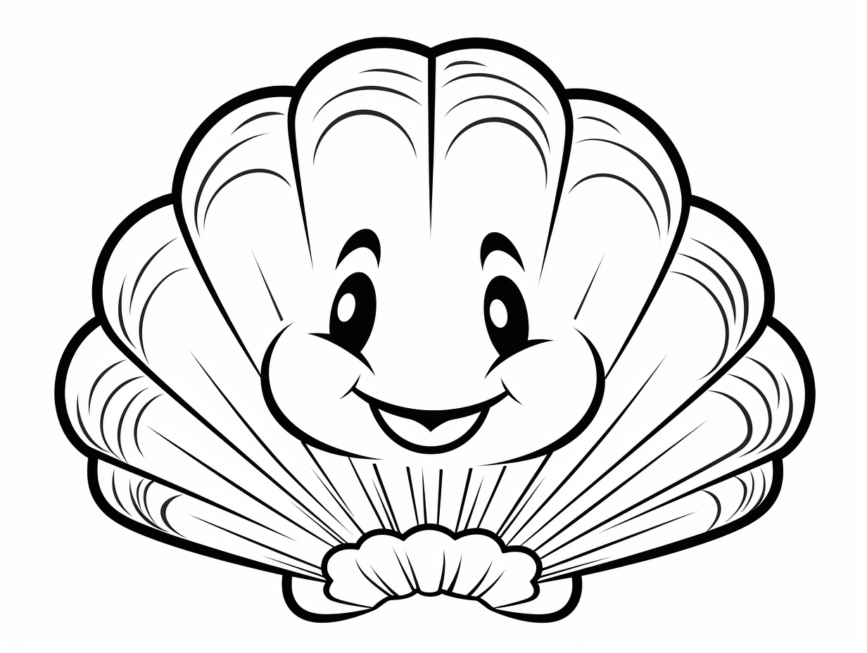Creative Clam Coloring Page Coloring Page