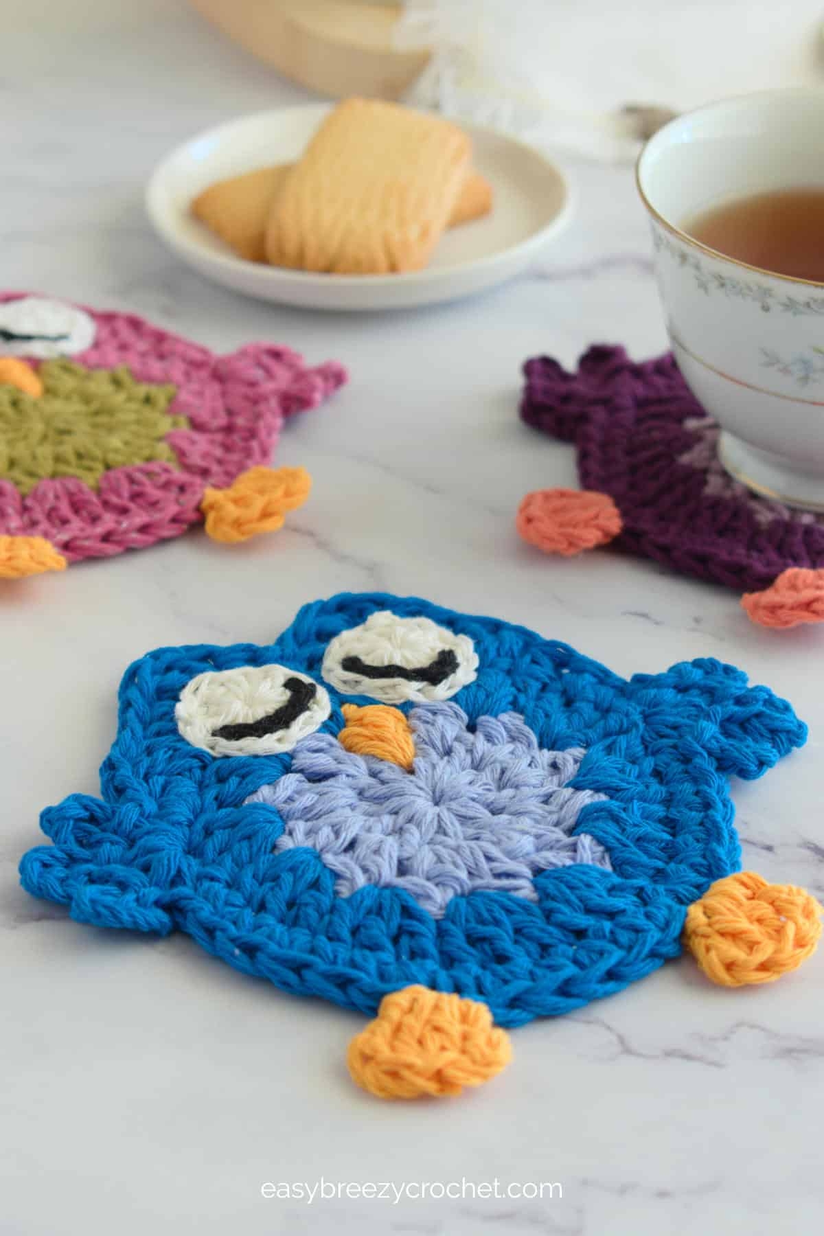 Owl Sewing Pattern Cup Coaster Printable