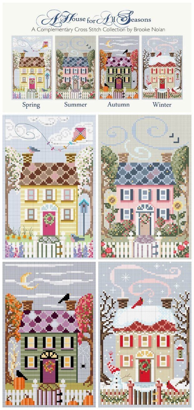 CROSS STITCH HOUSE PATTERNS