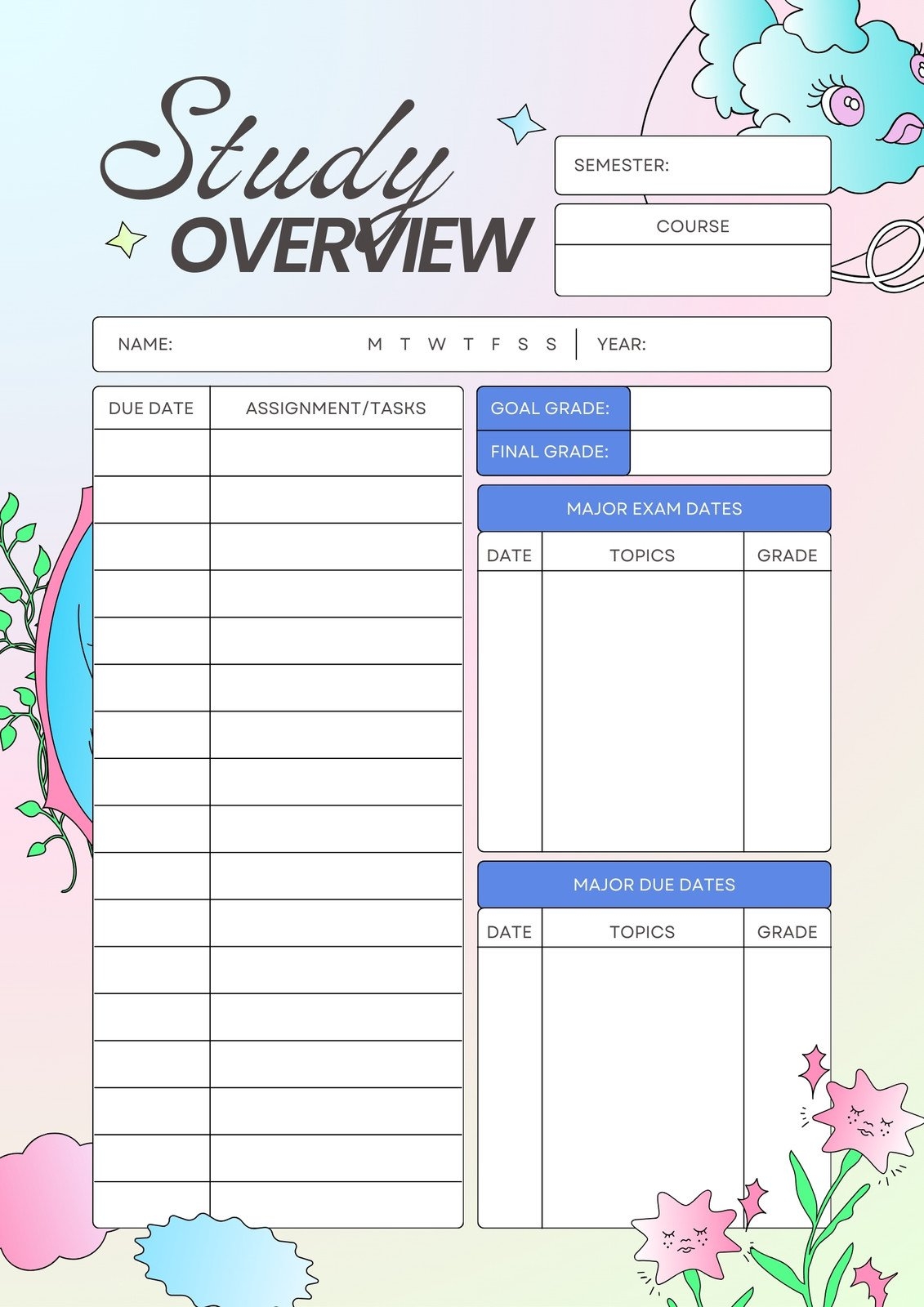 Customize 511 Student Planner Templates Online Canva