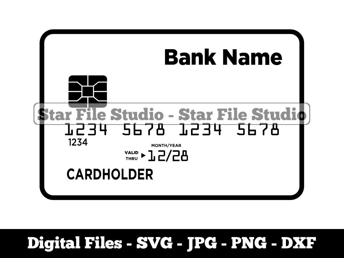 Debit Card Template Svg Debit Card Svg Credit Card Svg Debit Card Png Debit Card Jpg Debit Card Files Debit Card Clipart Etsy