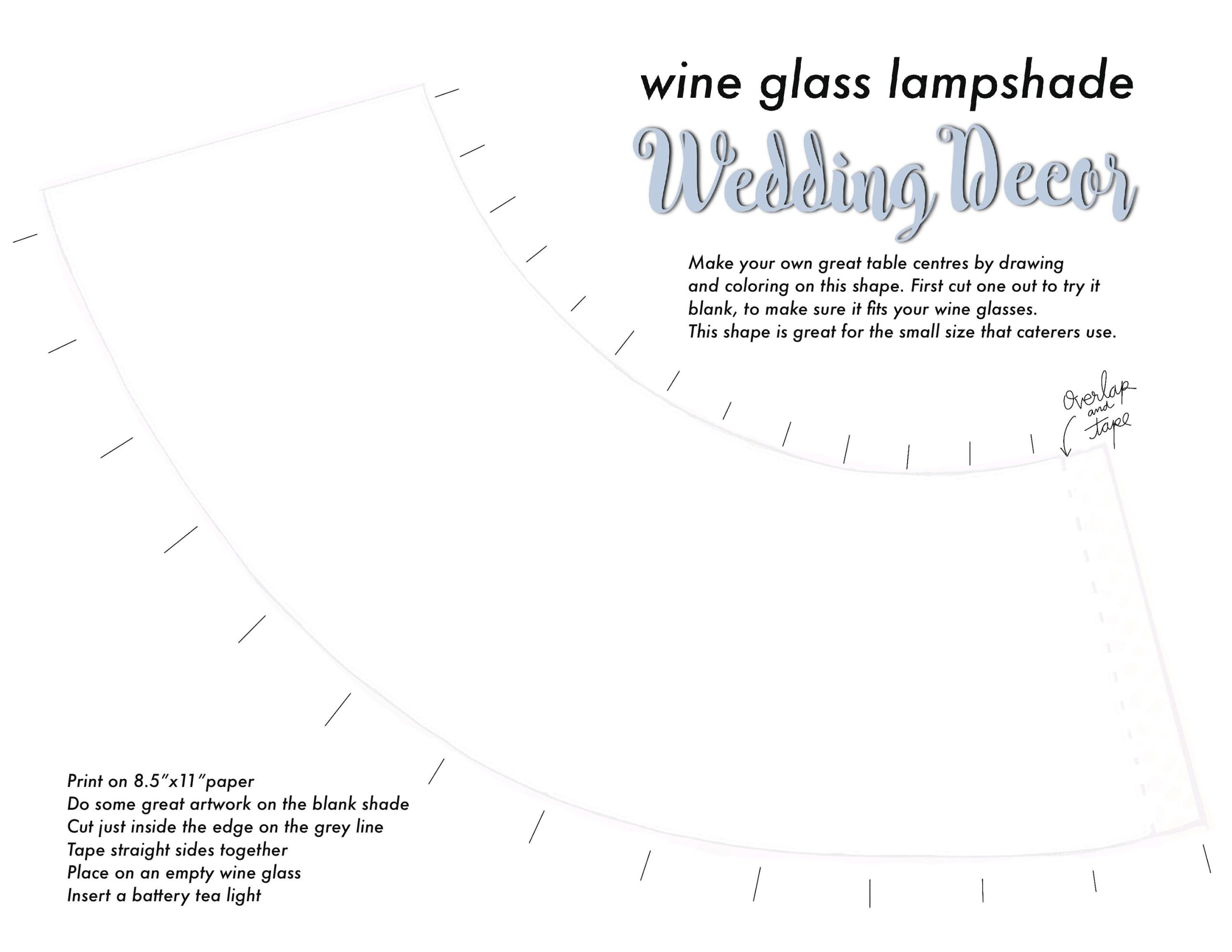 Design And Print Your Own WEDDING Wine Glass Lampshades Etsy