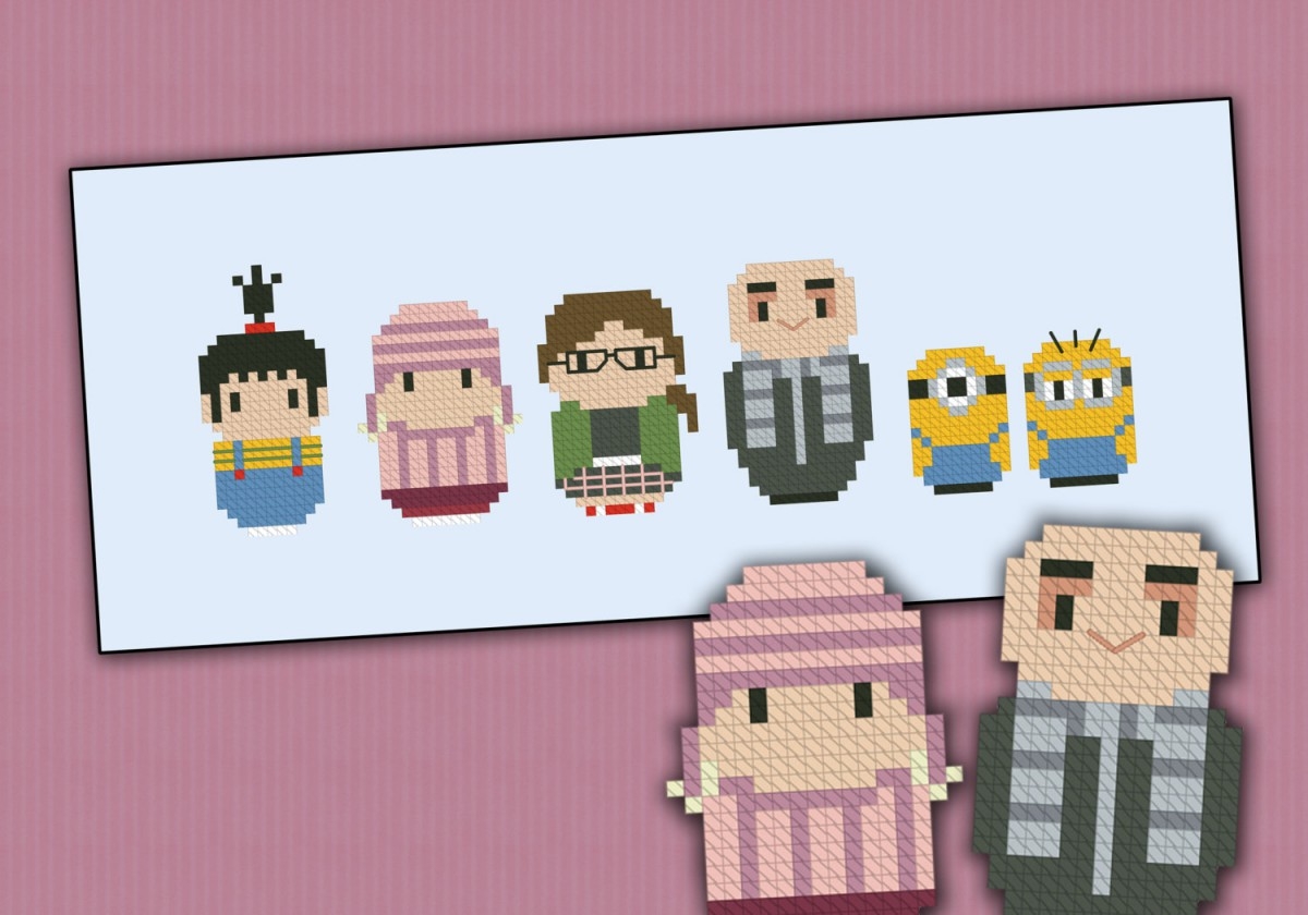 Free Printable Minion Counter Cross Stitch Patterns