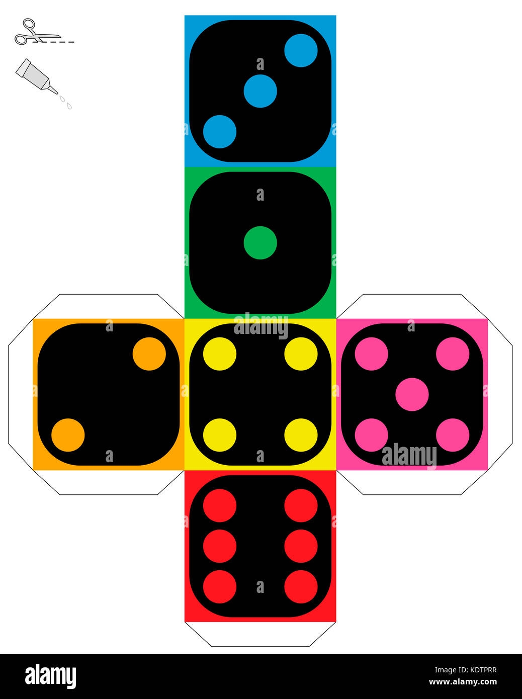 Free Printable Dice Template