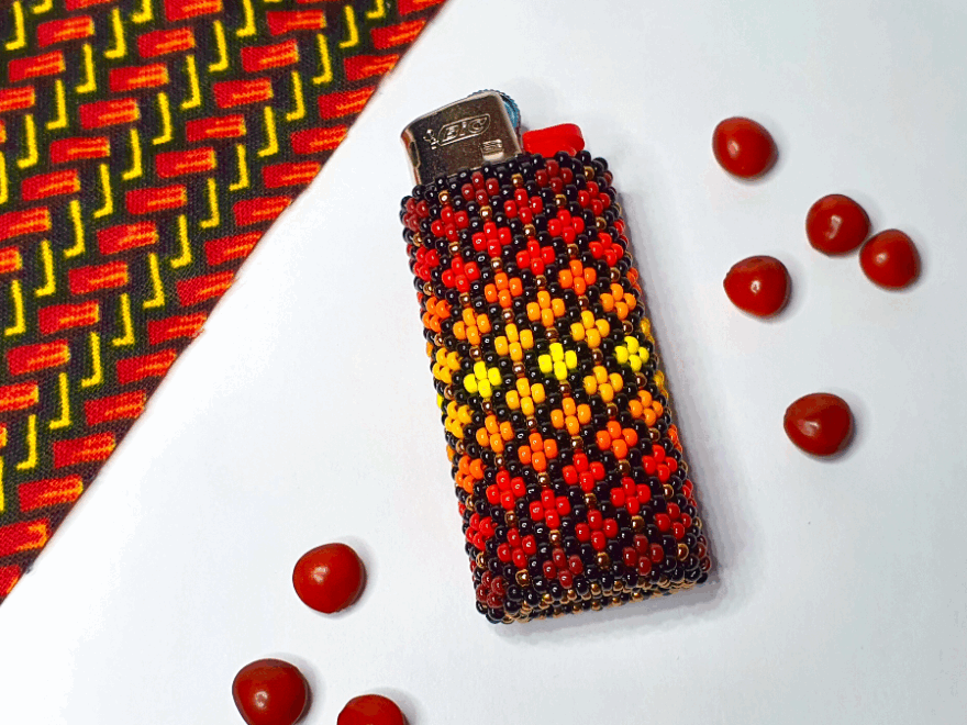DIY Miyuki Bead Lighter Case 11 0 With Peyote Technique