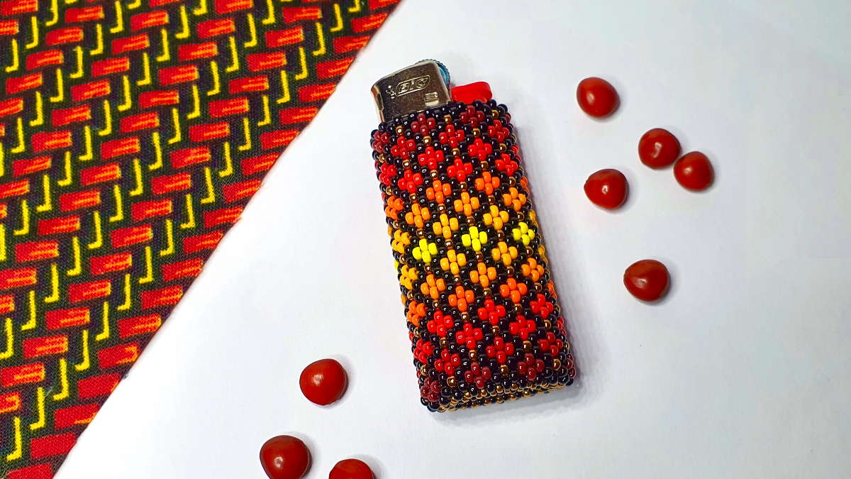 DIY Miyuki Bead Lighter Case 11 0 With Peyote Technique