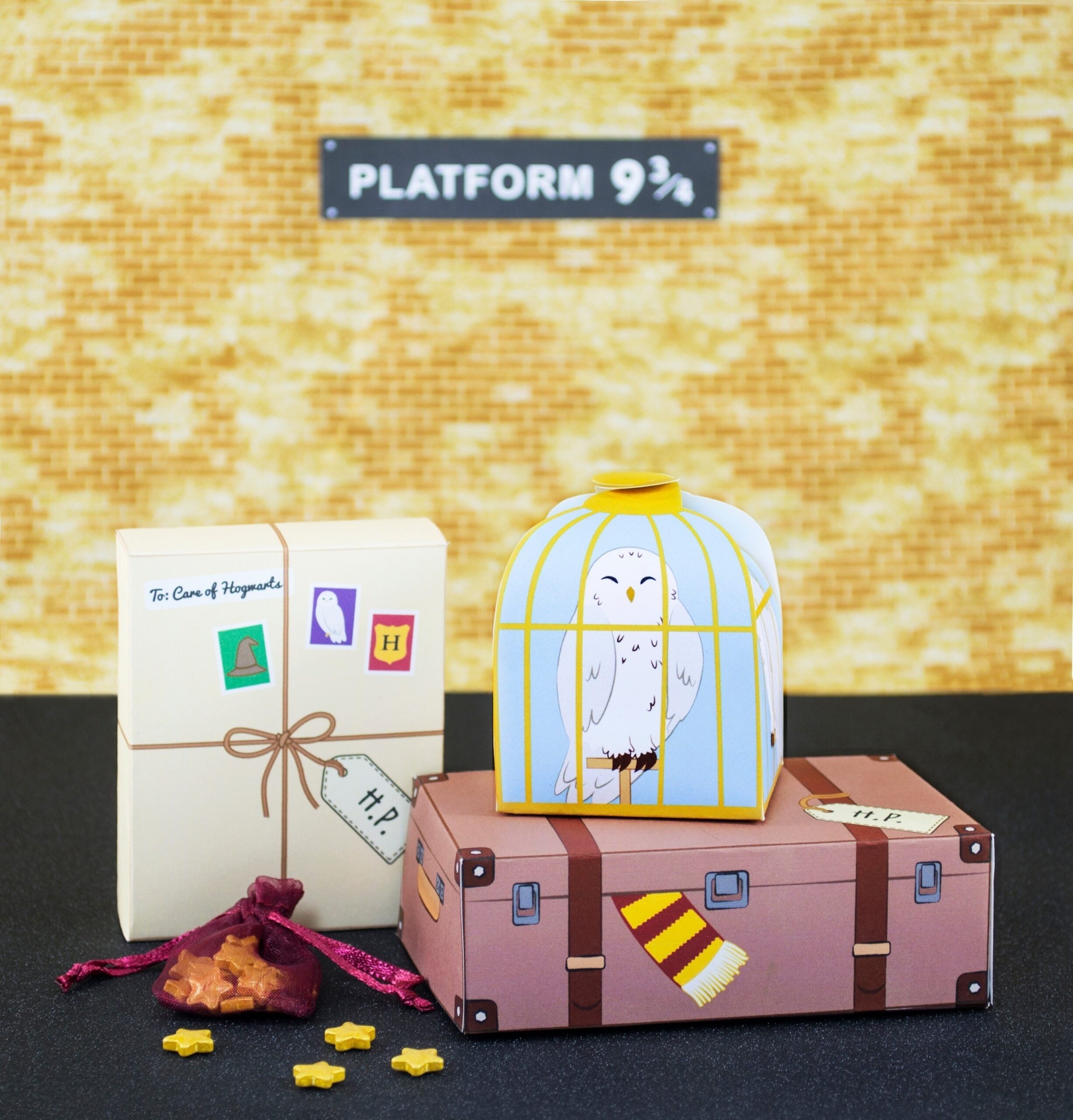 Diy Printable Harry Potter Inspired Favor Boxes How To Make A Paper Box Papercraft On Cut Out Keep