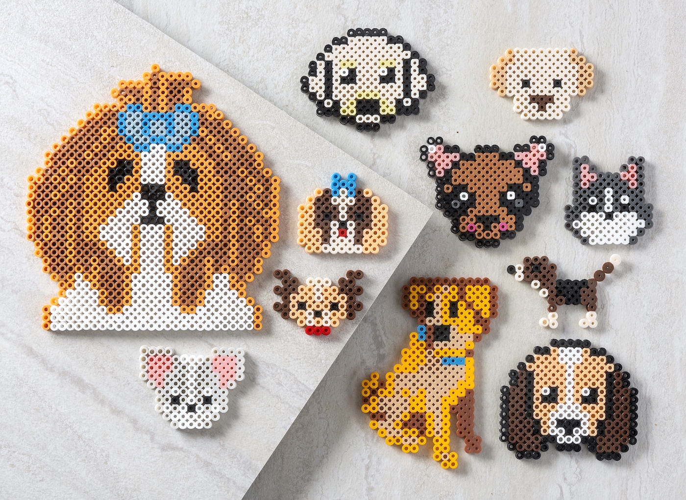 Dog Perler Beads 60 Free Patterns DIY Candy