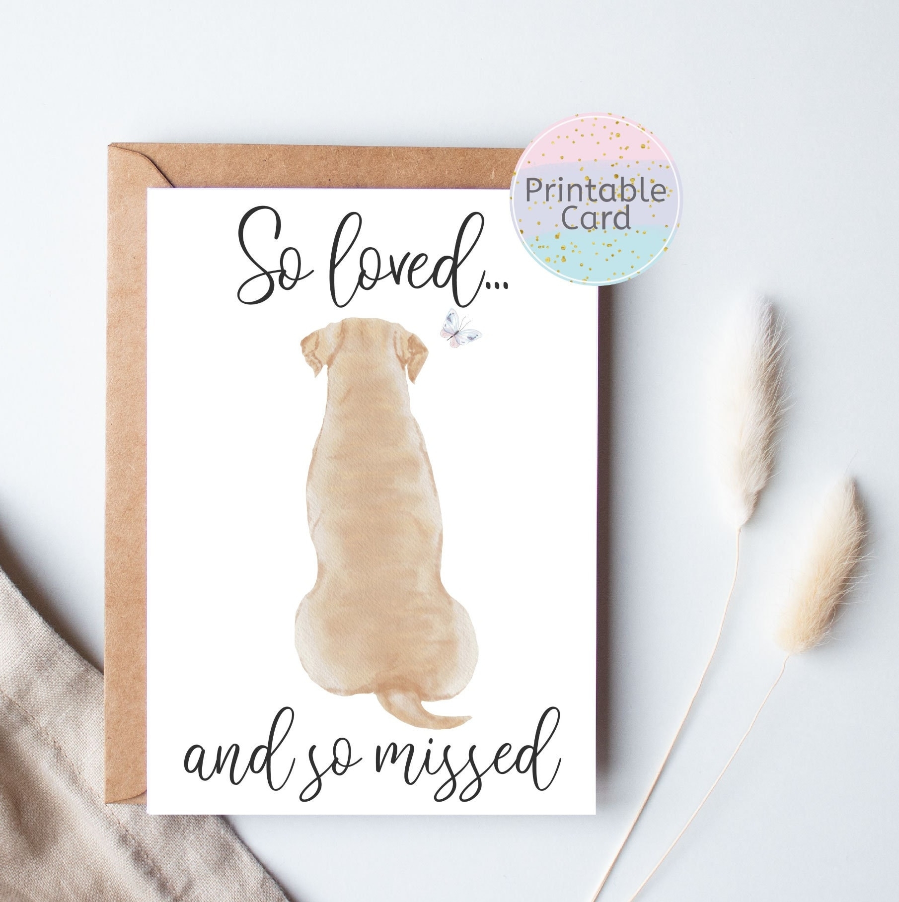 Free Printable Dog Sympathy Cards