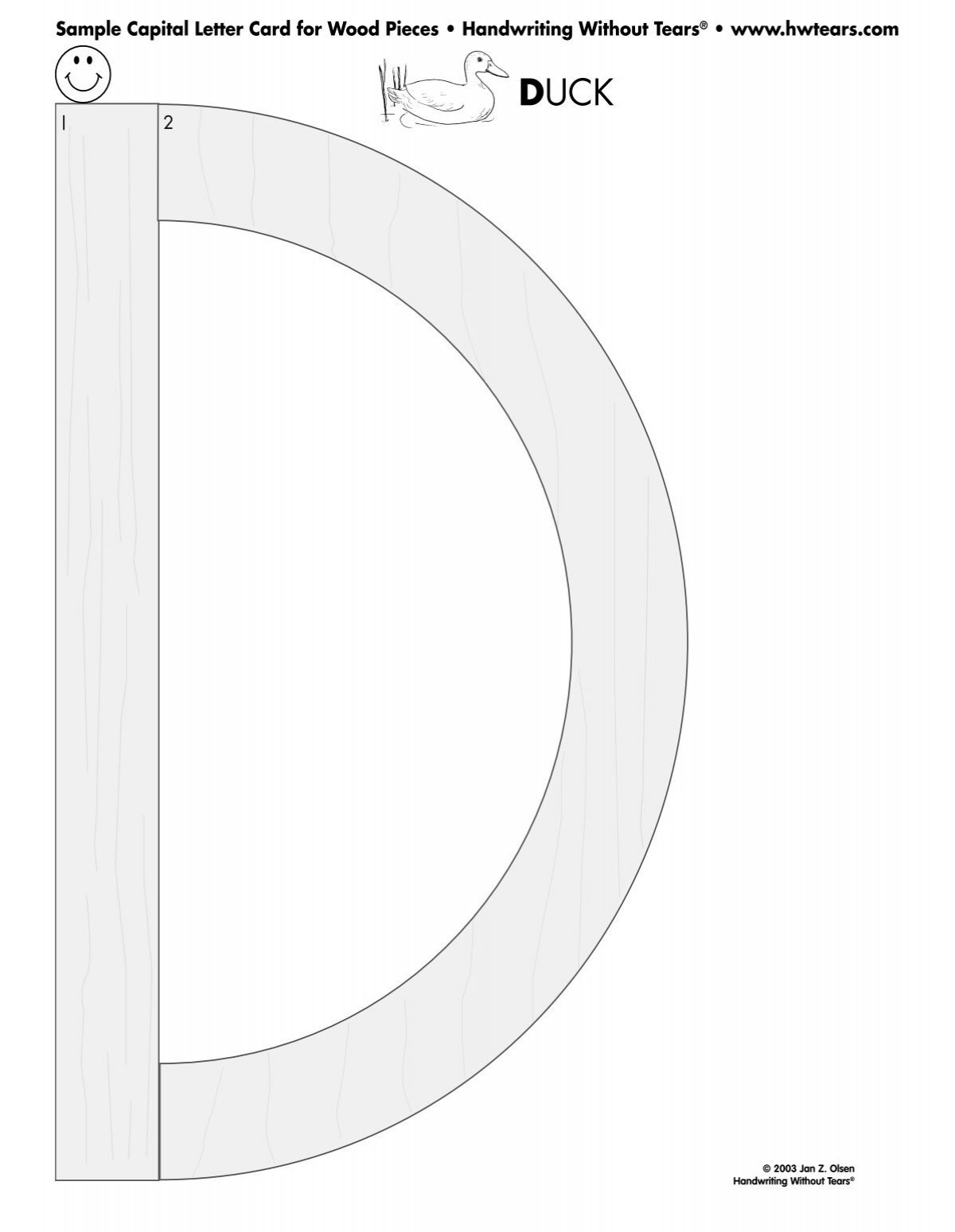 Download Sample Capital Letter Card For Wood Pieces