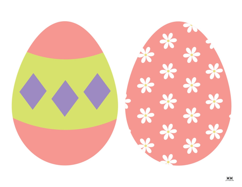 Printable Easter Eggs Already Colored