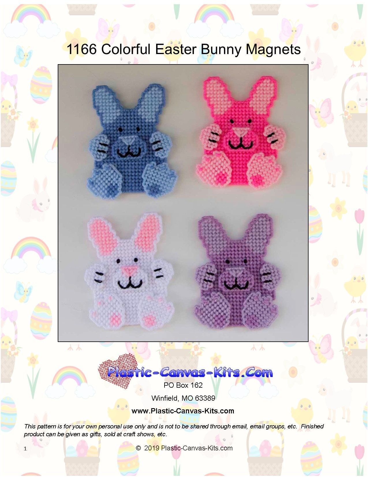 Easter Plastic Canvas Pattern Etsy