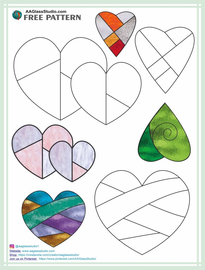 Easy Free Stained Glass Patterns AAGlassStudio