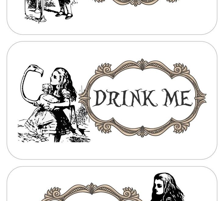 Eat Me Drink Me Templates 13 Free PDF Printables Printablee