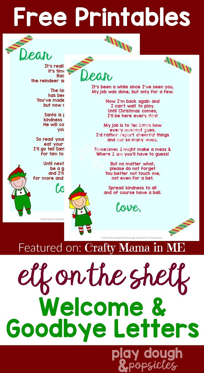 Elf On The Shelf Letters Free Printables Crafty Mama In ME 