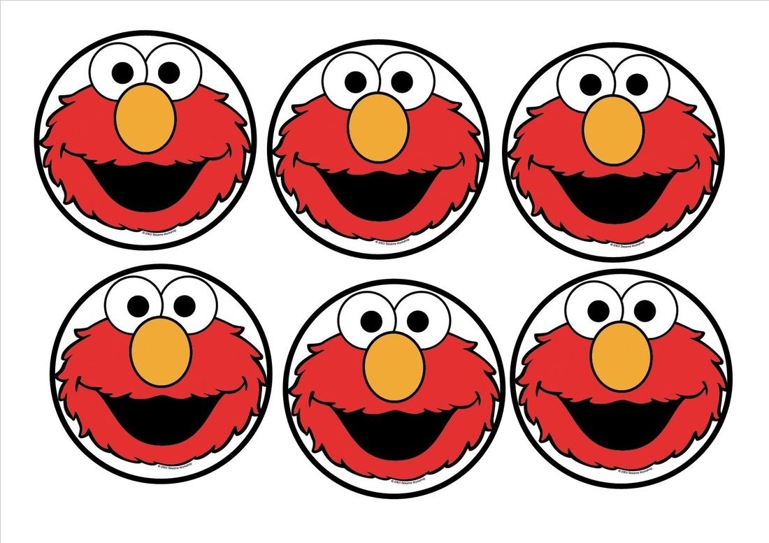 Printable Elmo Face Template
