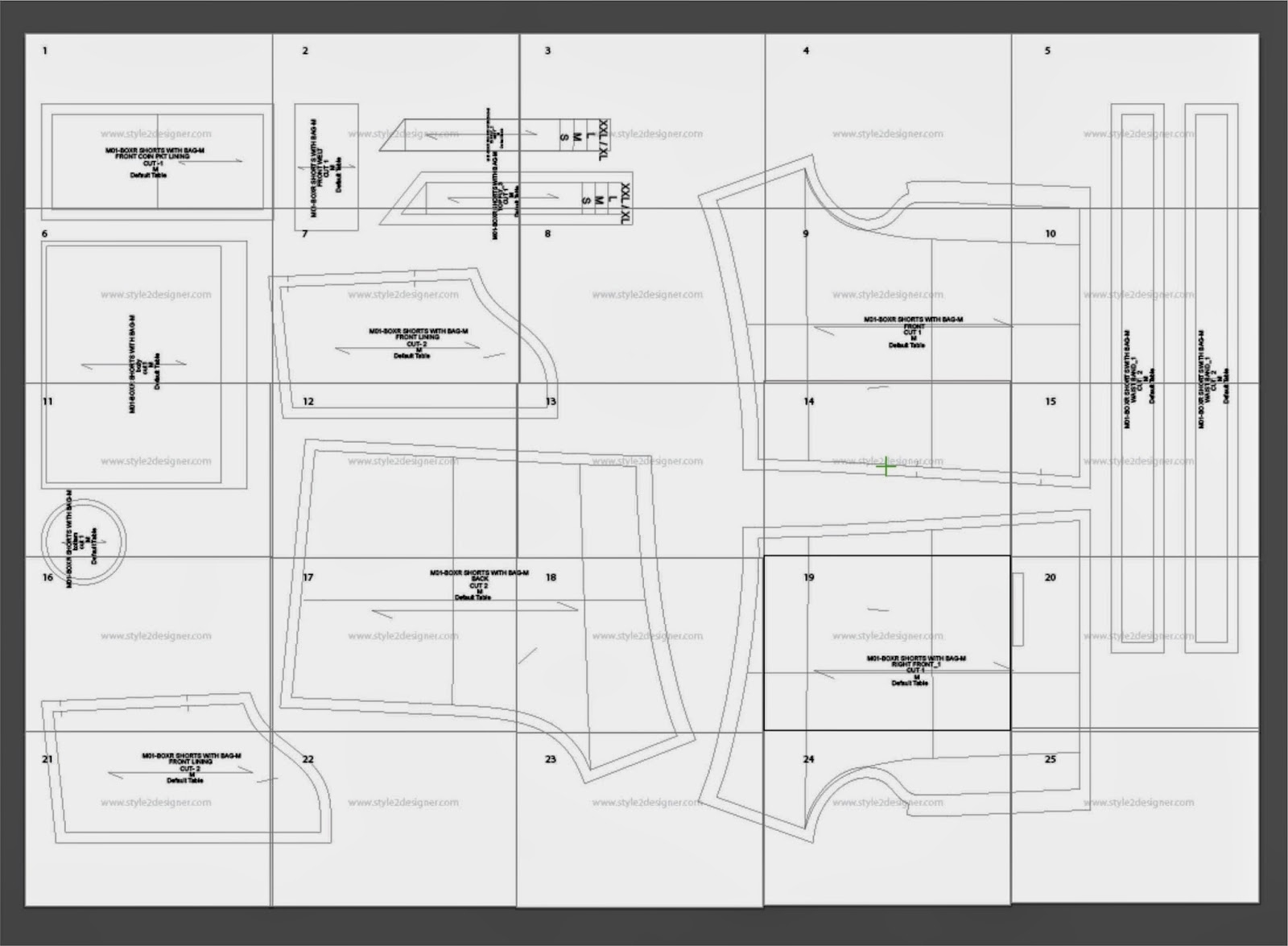 Fashion CAD Pattern Making Free Sewing Pattern Download Men s Boxer Pattern Free PDF A4 Size Printable