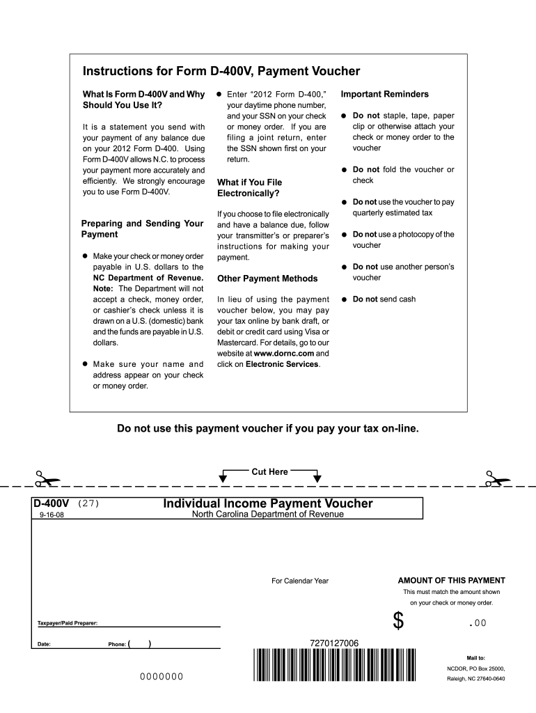 Form D 400v Fill Online Printable Fillable Blank PdfFiller