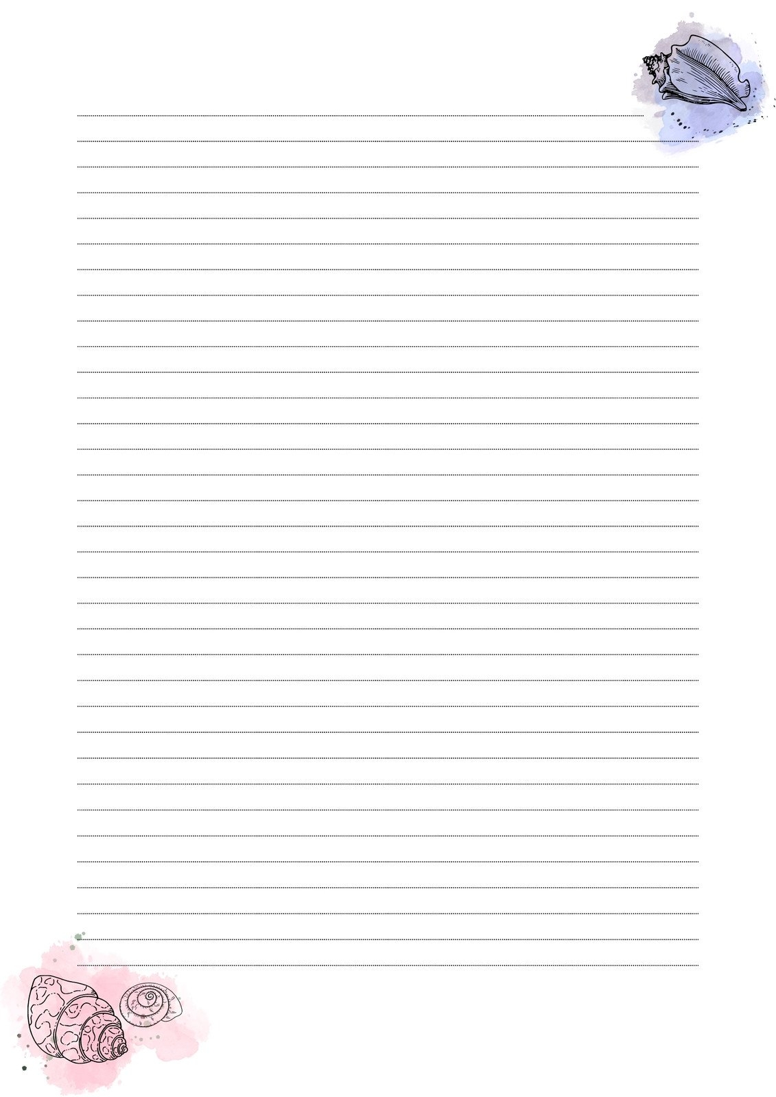 Free Printable Writing Paper Template