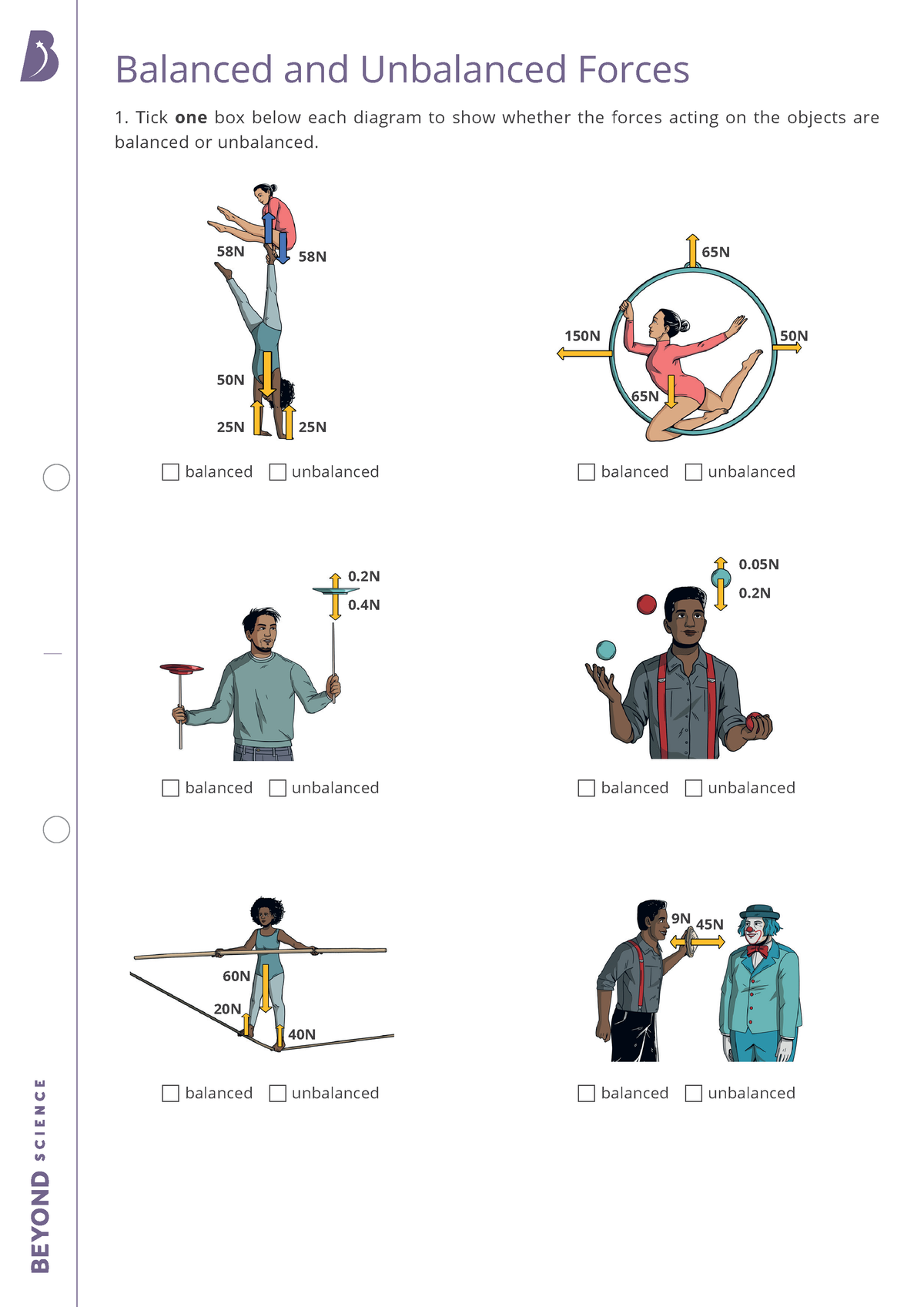 Free Balanced And Unbalanced Forces Worksheet Download Free Balanced And Unbalanced Forces Worksheet Png Images Free Worksheets On Clipart Library
