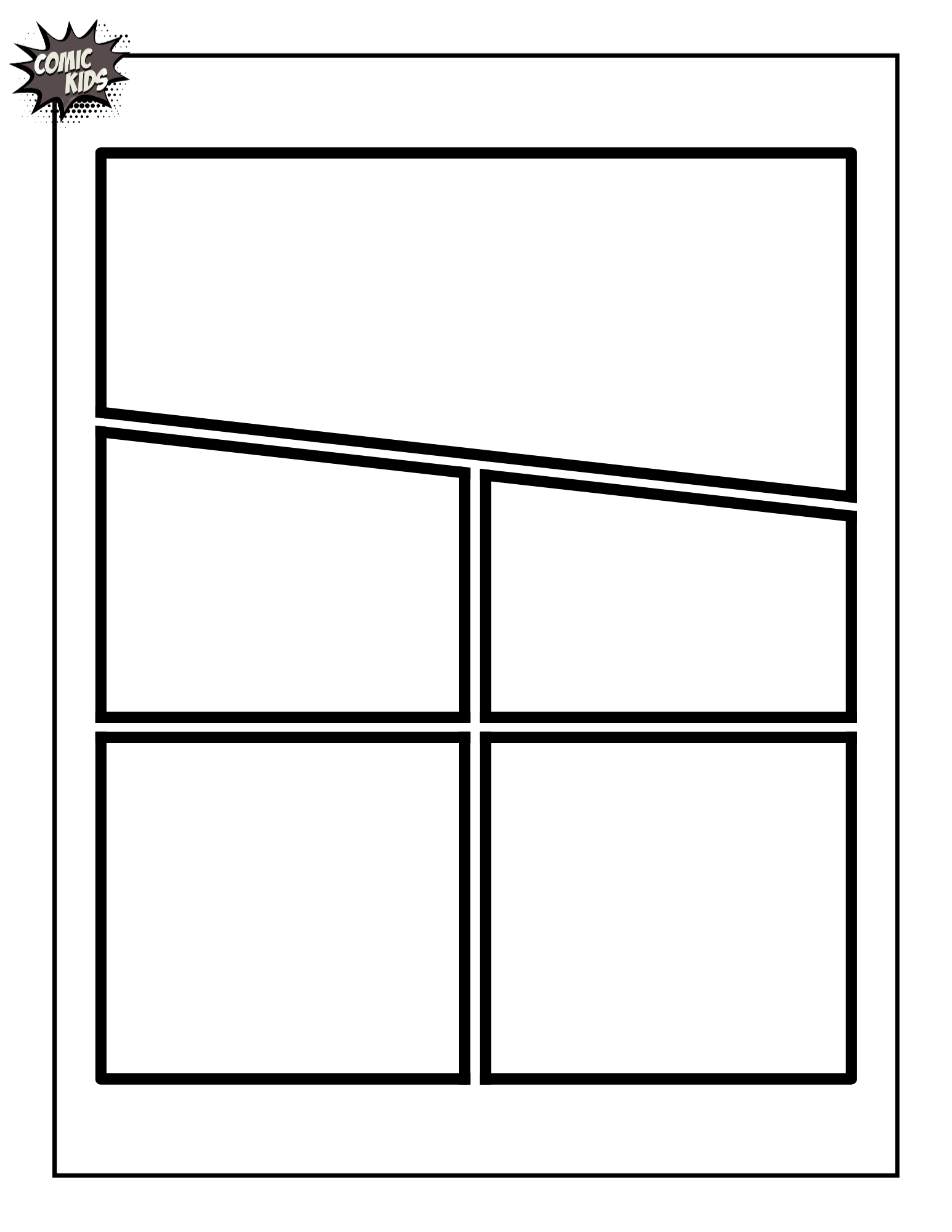 Blank Comic Book Template Printable