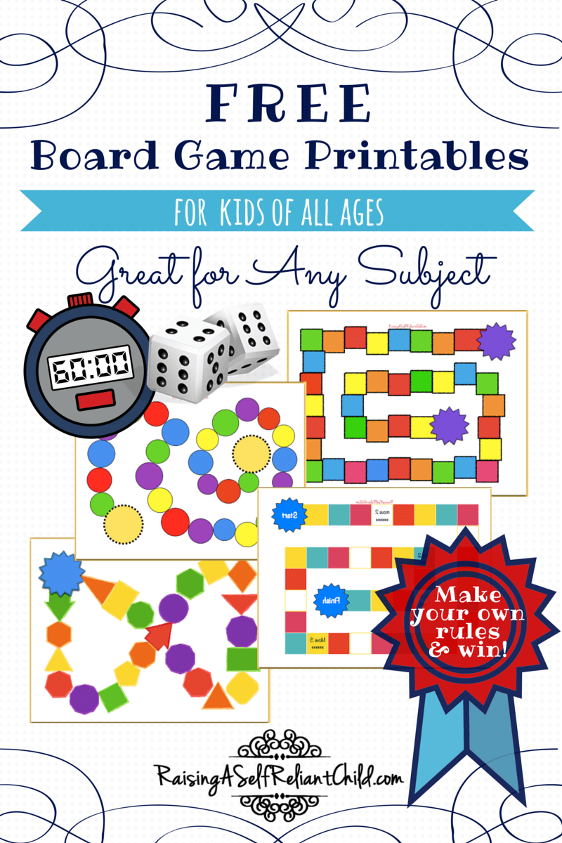 Free Printable Make Your Own Board Game