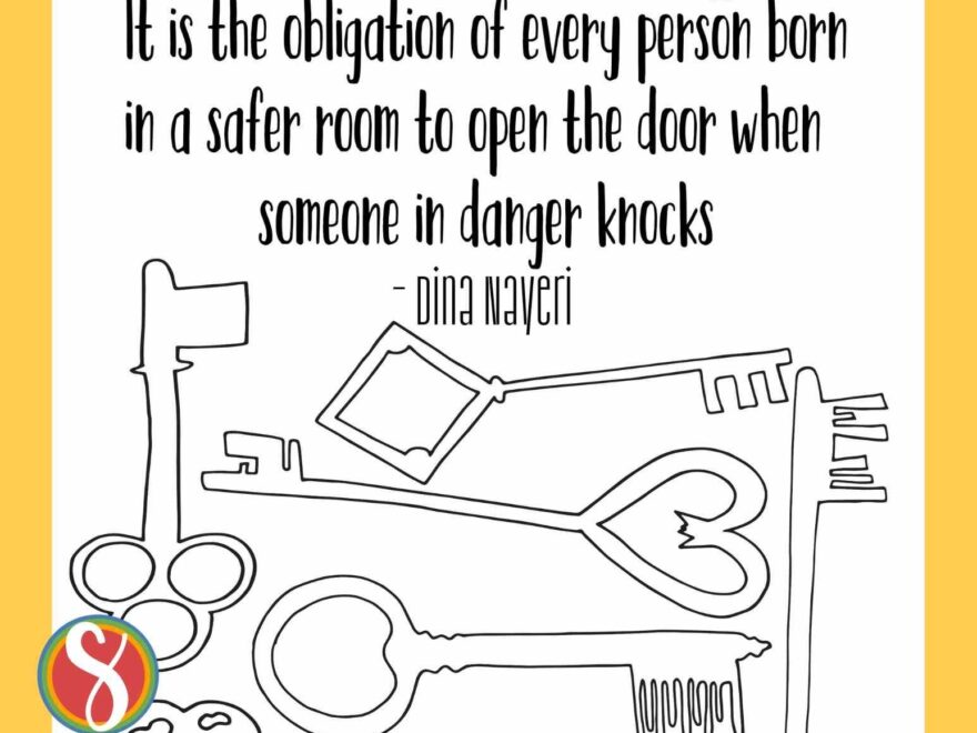 Free Coloring Pages About Refugees Stevie Doodles