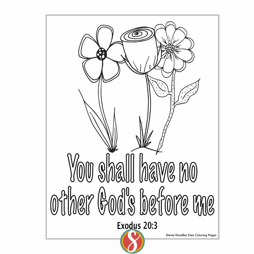 Free Printable Bible Coloring Mini Books Exodus