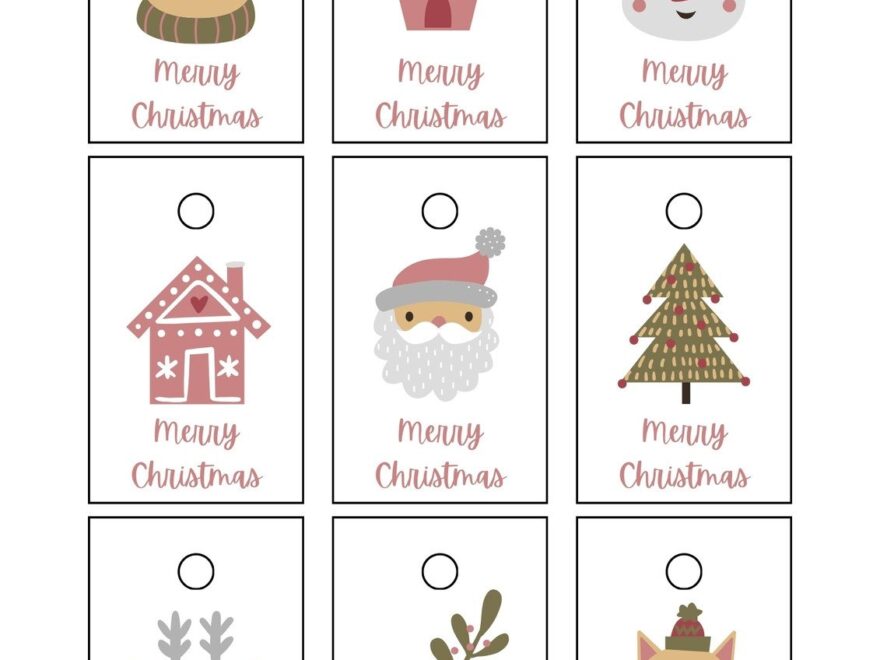 Free Custom Printable Christmas Tag Templates Canva