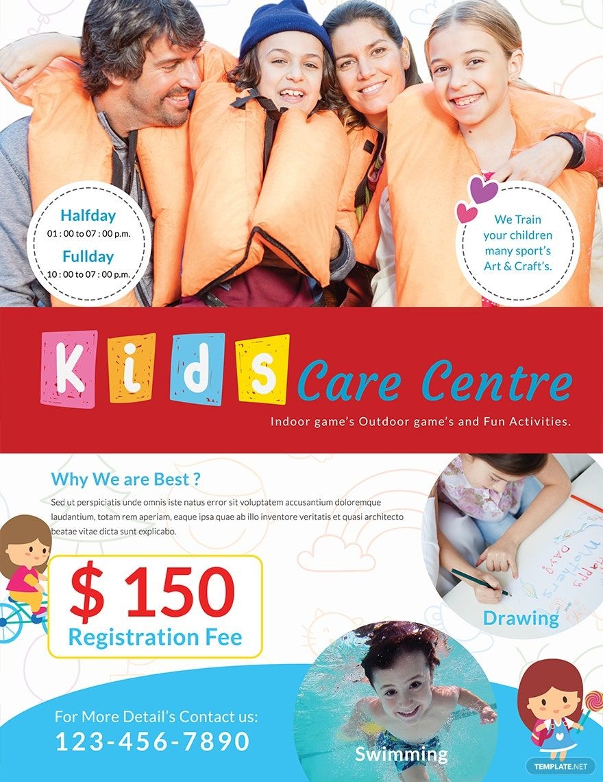 Free Daycare Flyer Templates Editable And Printable