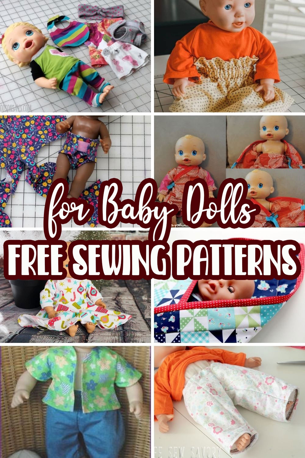 Free Doll Clothes Patterns For Baby Dolls Life Sew Savory