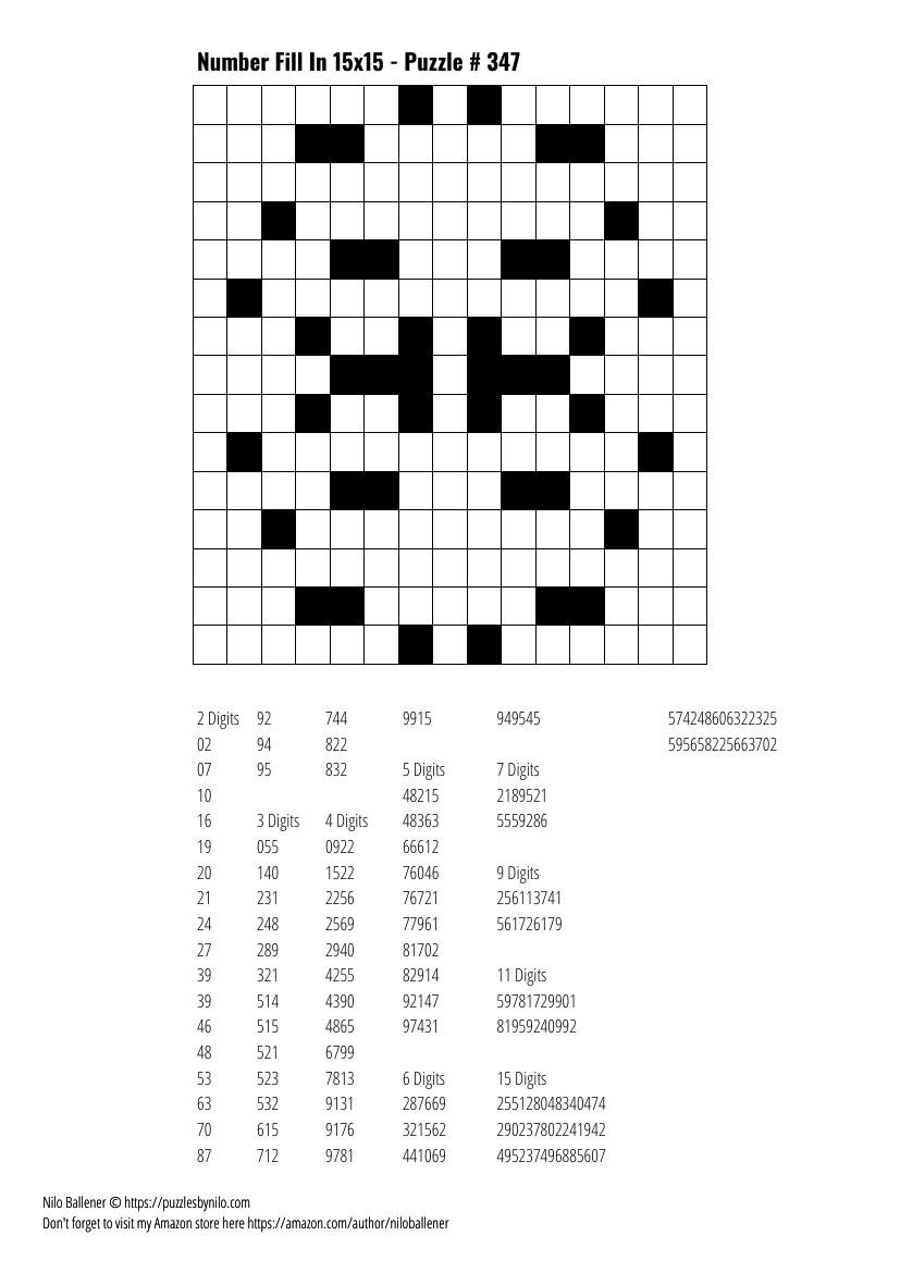 Free Printable Number Fill In Puzzles For Adults