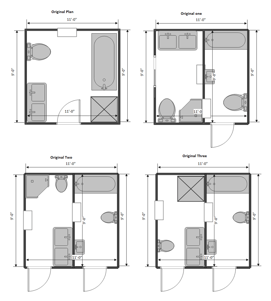 Free Editable Bathroom Floor Plan Examples Templates EdrawMax