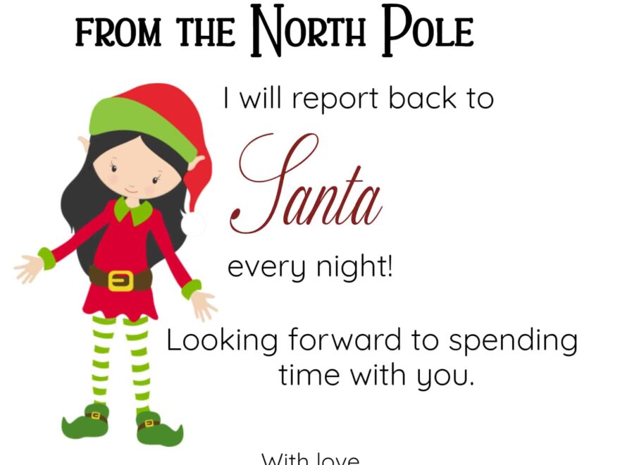 FREE Editable Elf On The Shelf Letter Template Elf Notes