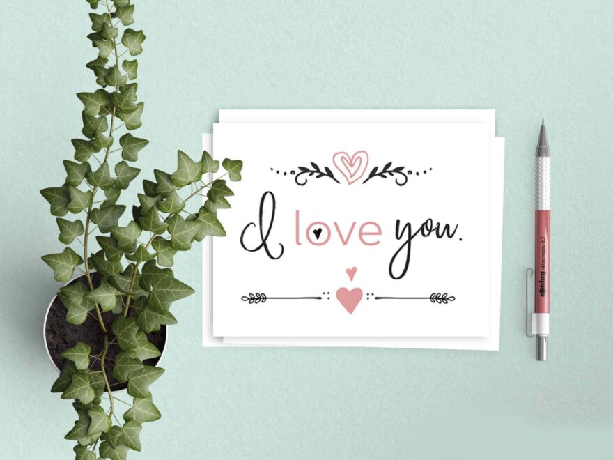Free I Love You Cards Free Valentine s Day Printable