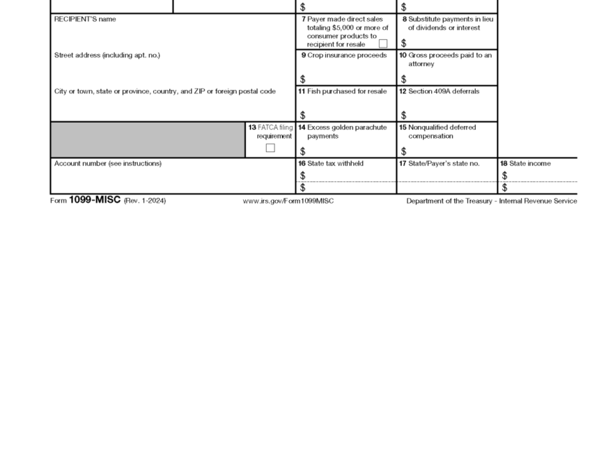 Free IRS 1099 Form PDF EForms