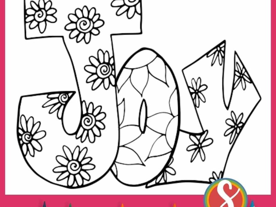 Free Joy Coloring Pages Stevie Doodles