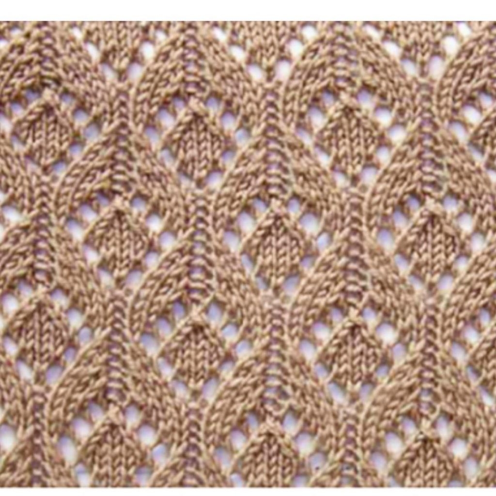 Free Knitting Stitch In Lace With Arches And Diamonds Knitting Kingdom