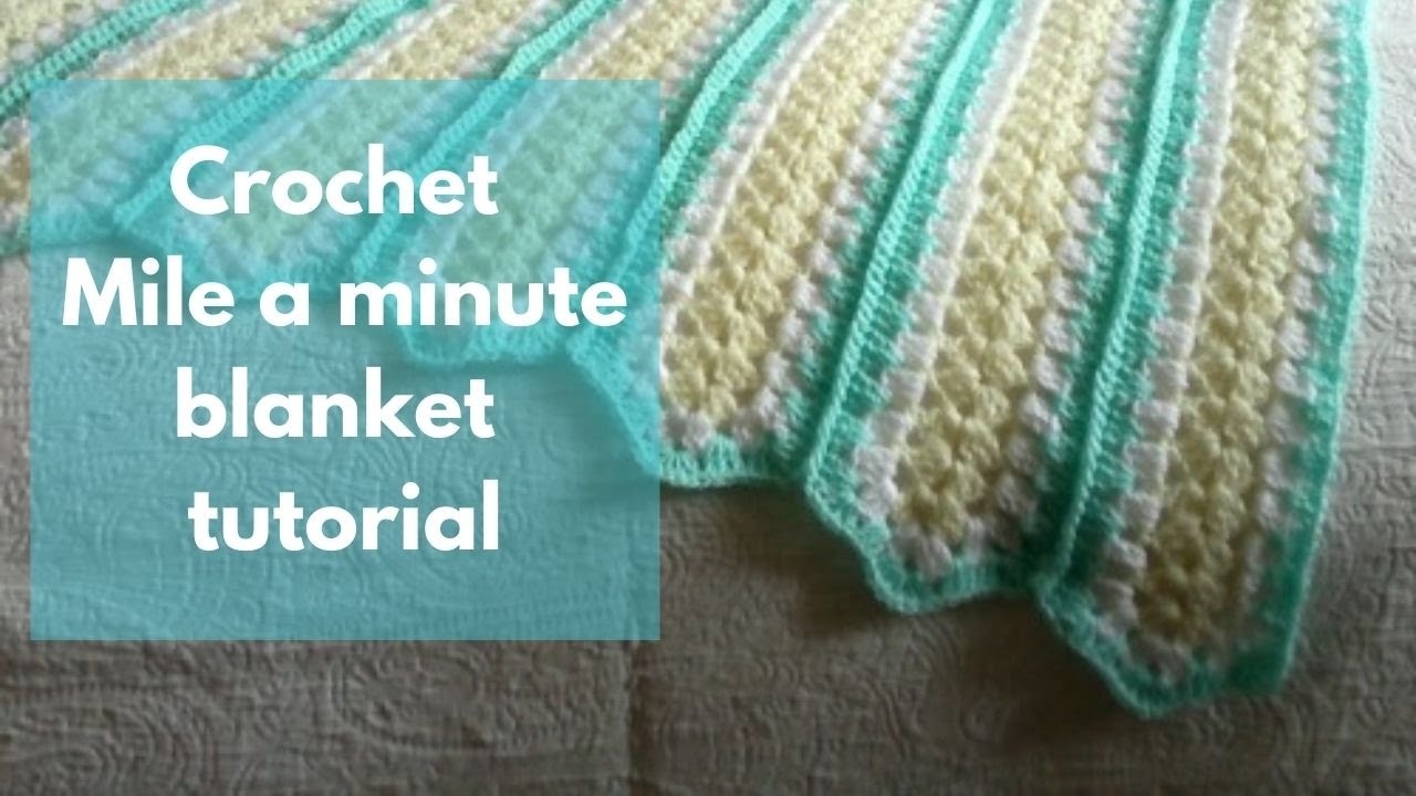 Free Mile a minute Crochet Blanket Pattern Learn How to Crochet With Clare