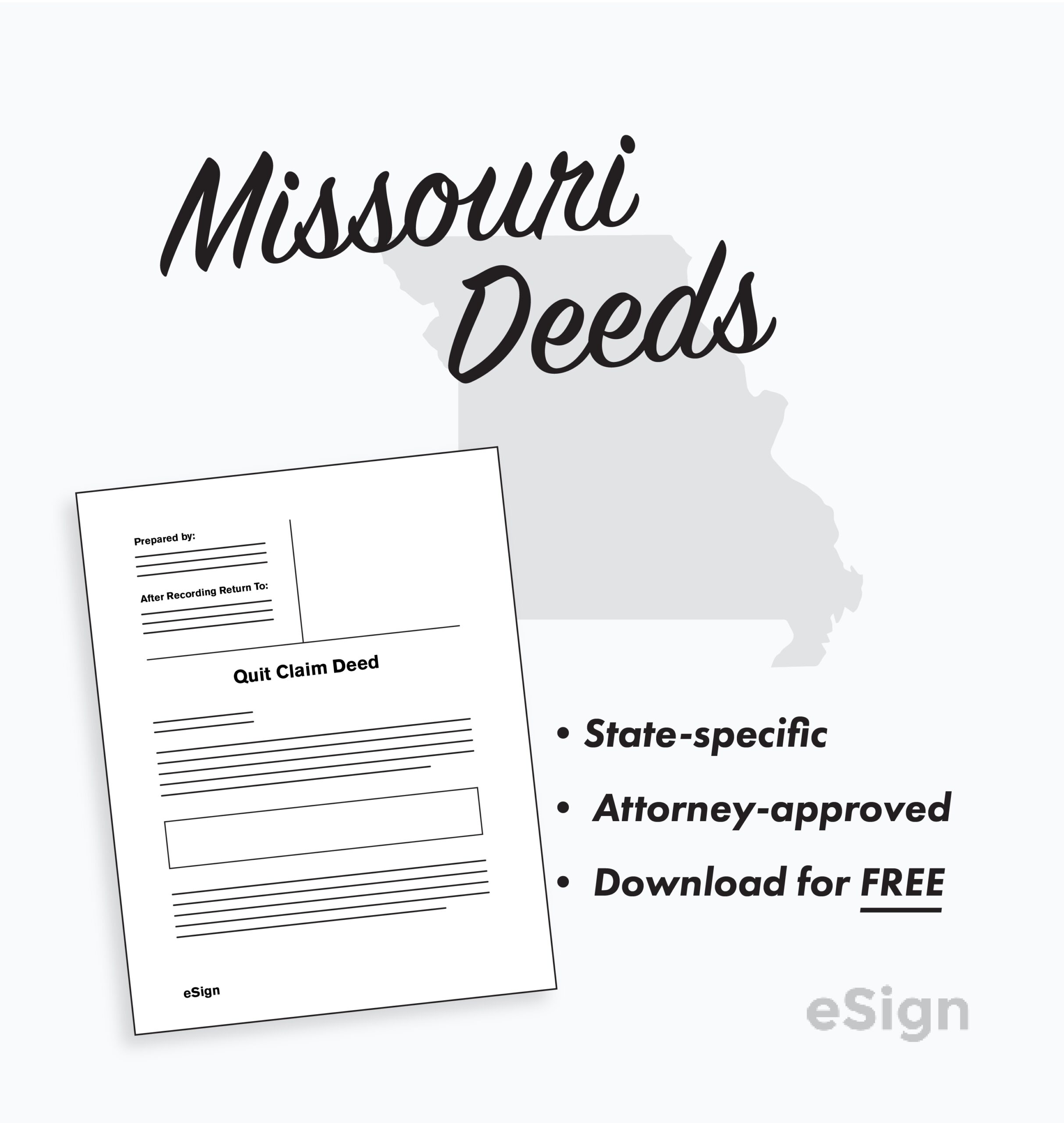 Free Missouri Deed Forms PDF Word
