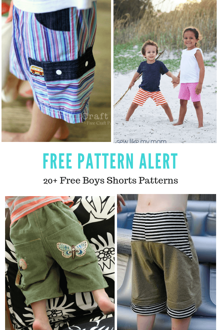 FREE PATTERN ALERT 20 Free Boys Shorts Patterns On The Cutting Floor Printable Pdf Sewing Patterns And Tutorials For Women