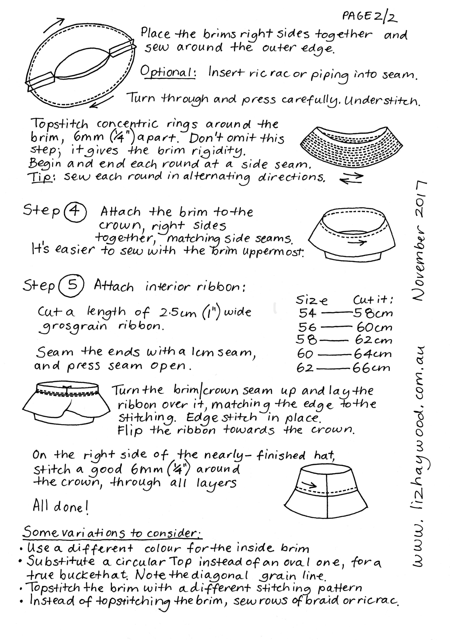 Printable Hat Base Pattern
